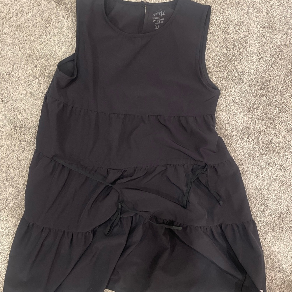 Black Tiered athletic dress